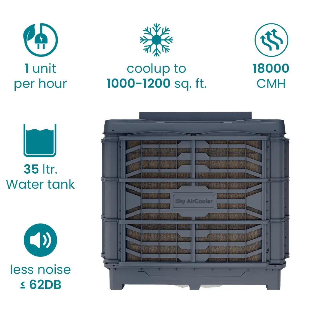 Mercury Top Discharge Air Cooler &ndash; Sky Air Cooler industrial evaporative air cooler