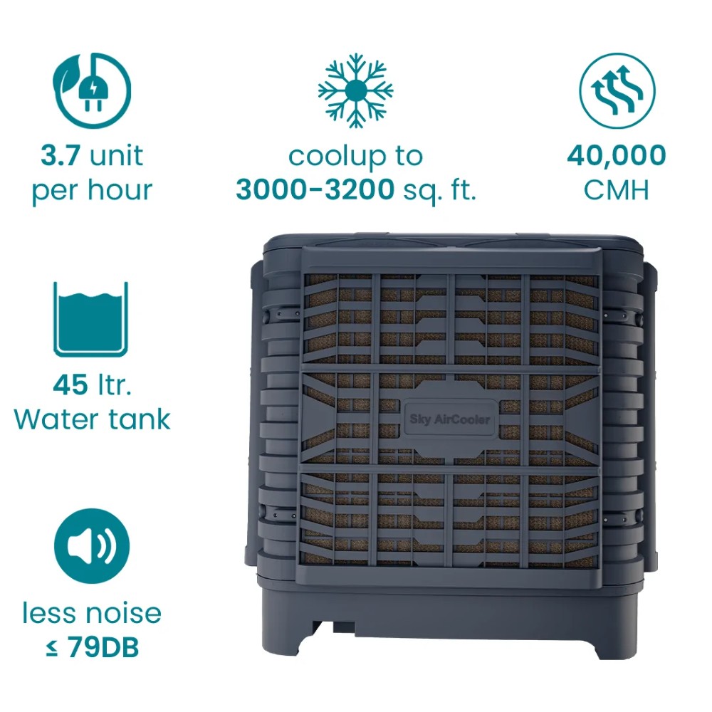 Neptune Bottom Discharge Air Cooler &ndash; Sky Air Cooler industrial evaporative air cooler