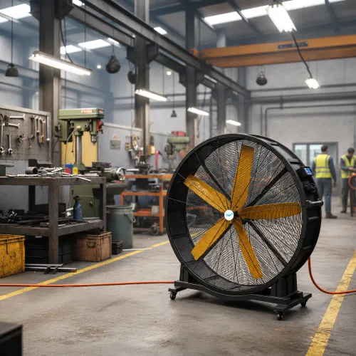 Factories & Industry cooled by the S150 Mobile HVLS Fan from Sky Air Cooler